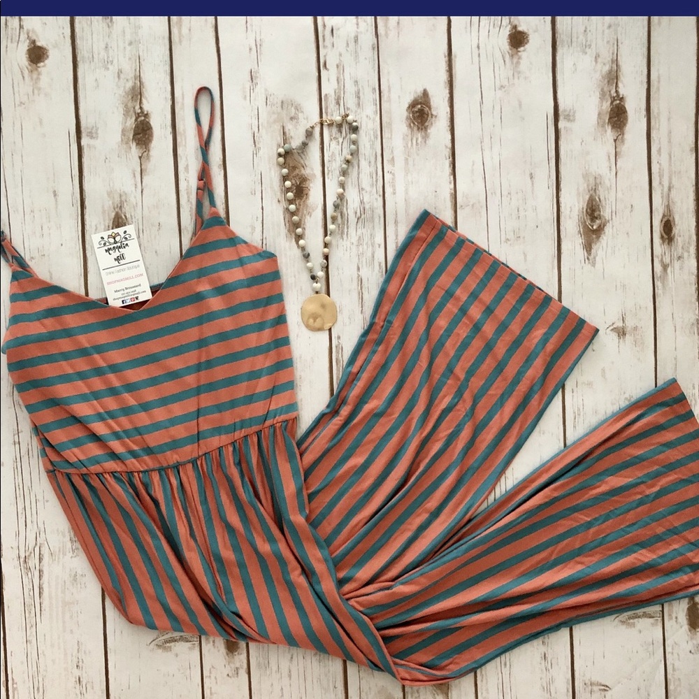 Striped jumpsuit